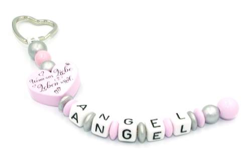 Schlüsselanhänger mit Namen - Wenn aus Liebe... "Angel"